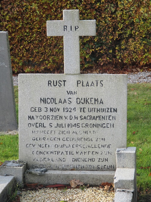 Nederlandse Oorlogsgraven Rooms Katholieke Begraafplaats Uithuizen #5