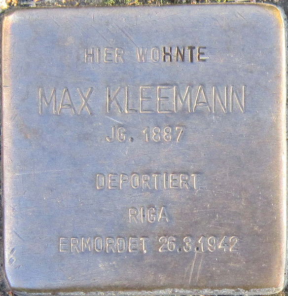 Stolpersteine St.-Benedikt-Strae 4 #1