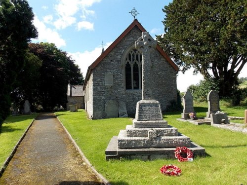 Oorlogsmonument Llanddewi Ystradenni