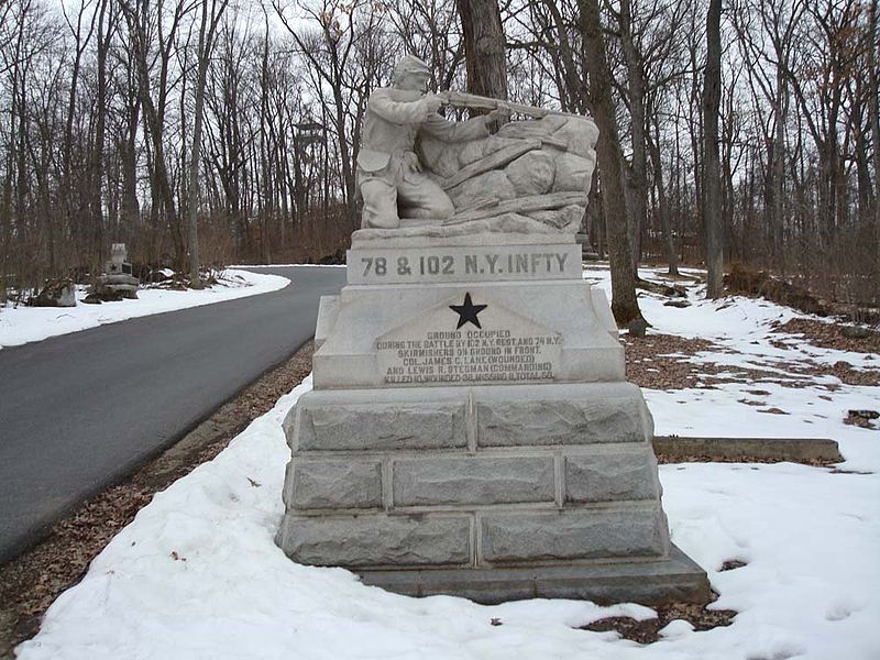 Monument 78th and 102nd New York Infantry Regiments 