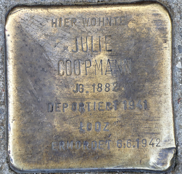 Stolperstein Dsseldorfer Strae 76 #1