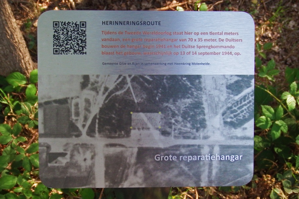 Herinneringsroute Tweede Wereldoorlog Grote Reparatiehal Molenschot #1