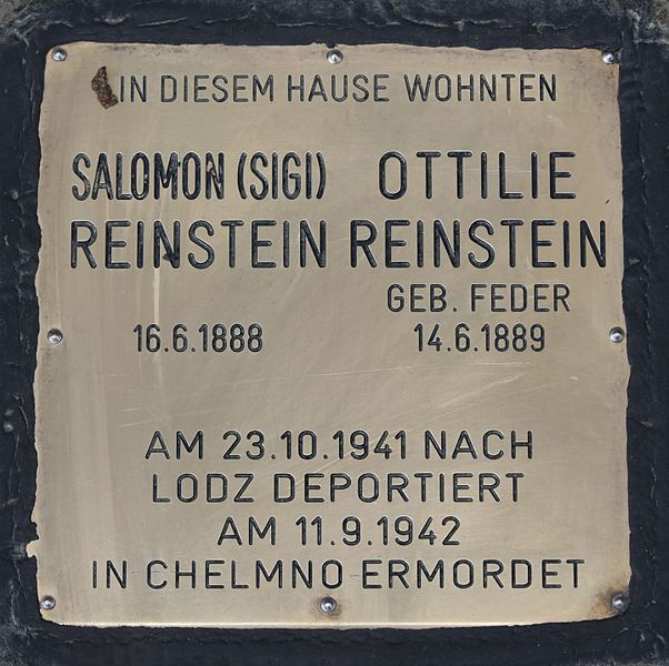 Remembrance Stone Sechshauser Strae 80 #1