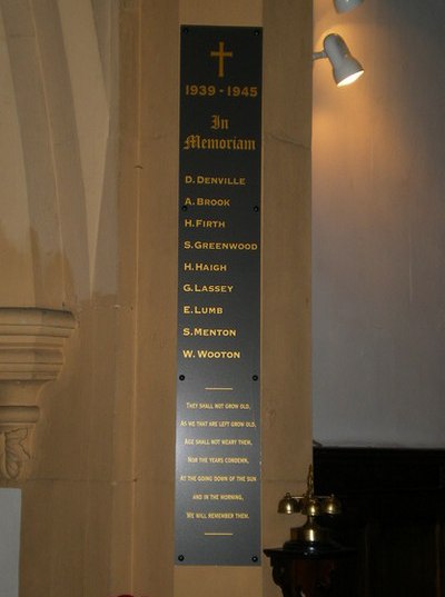 War Memorial St Thomas the Apostle Church