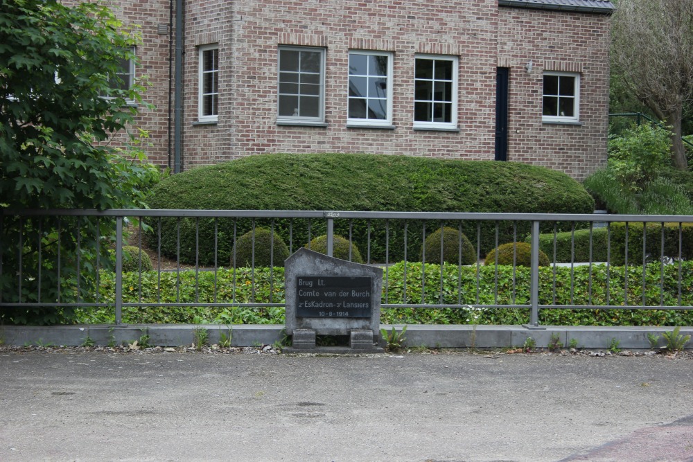 Memorial Stone Earl Van der Burgh Orsmaal