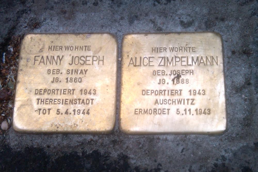 Stolpersteine Niederwaldstraße 8