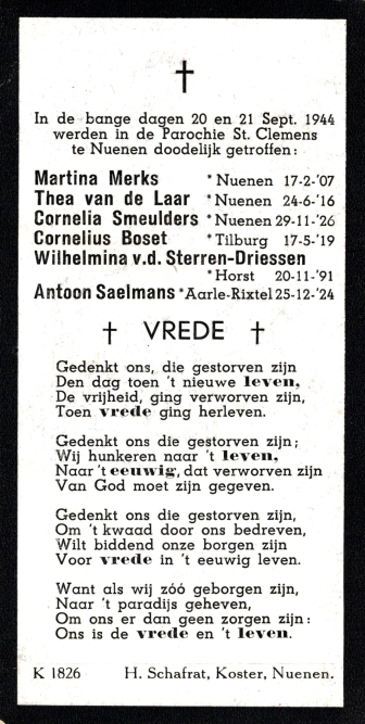 War Memorial Graveyard H. Clemens Nuenen #3