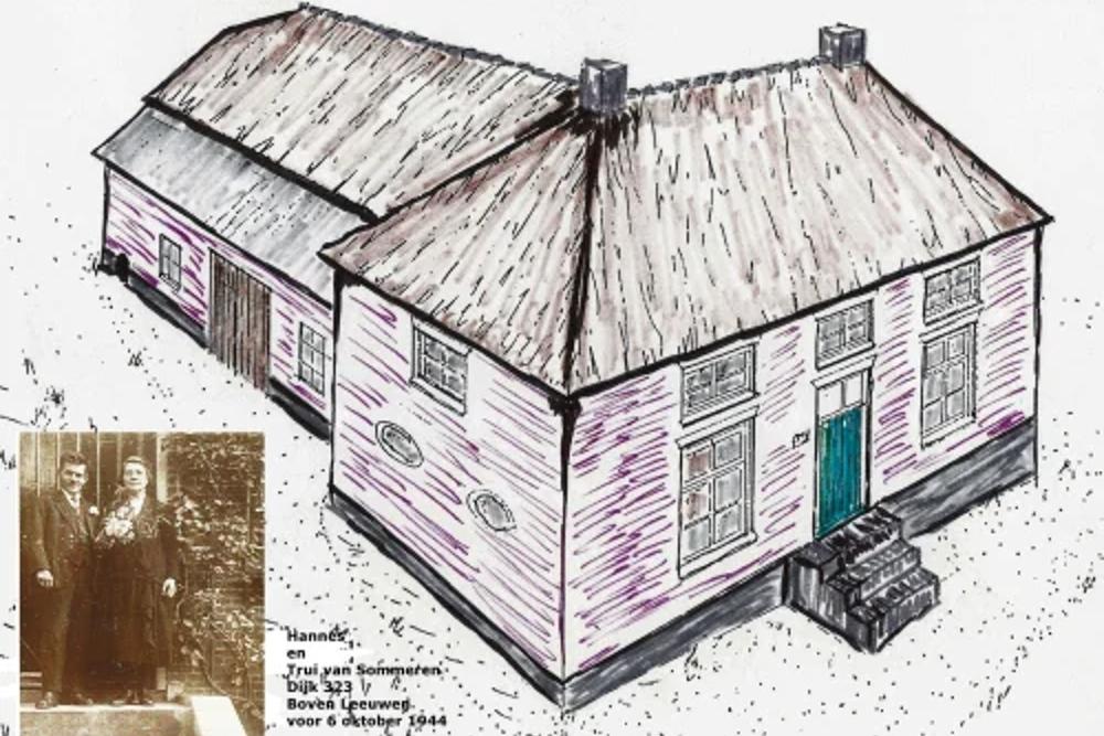 Beneden-Leeuwen Commemorates: Dijk 323 - the Van Sommeren famliy home