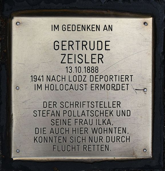 Remembrance Stone Straergasse 13