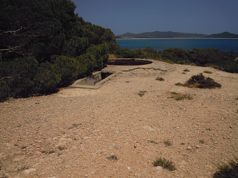 Geschutsopstelling Sa Caleta