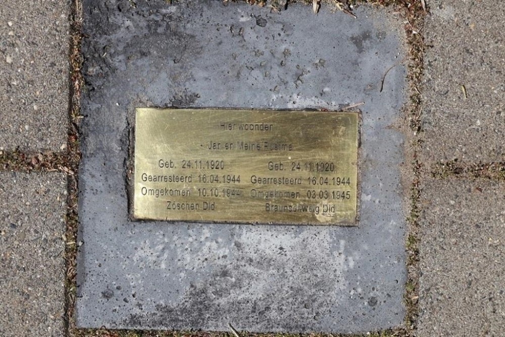 Memorial Stone Geelvinckstraat 82