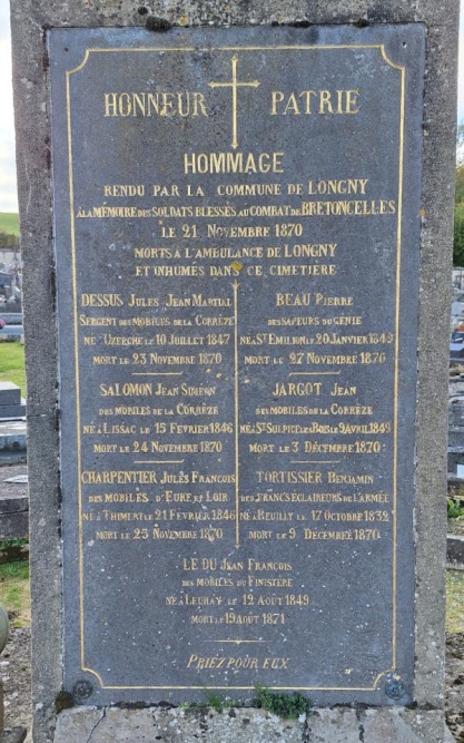 Memorial Franco-Prussian War Longny les Villages #3