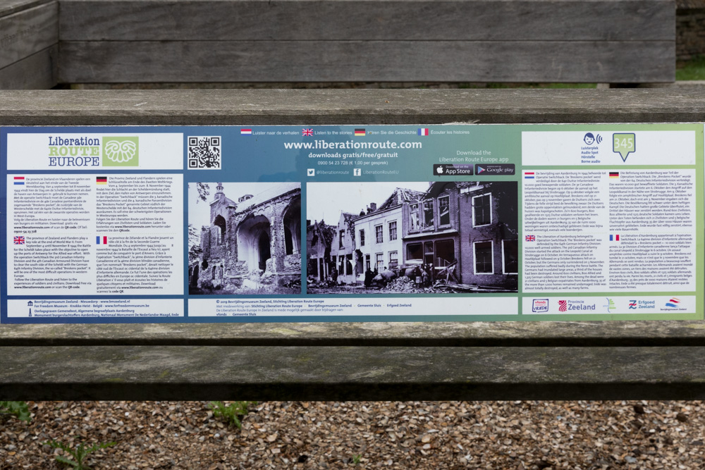 Liberation Route Marker 345: The liberation of Aardenburg