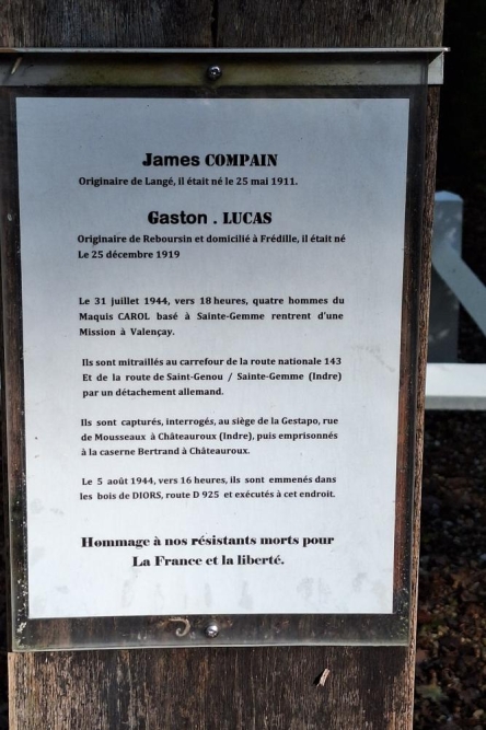 Fusillade Monument Diors (links van D925) #3