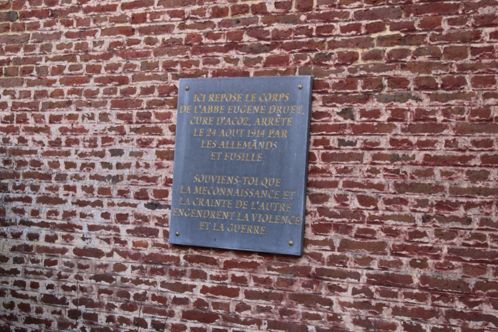 Commemorative plaque Abbot Druet Eugène #3