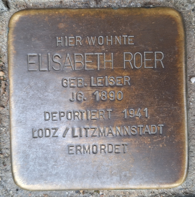 Stumbling Stones Hahnenstraße 49 #2