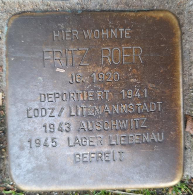 Stumbling Stones Hahnenstraße 49 #4