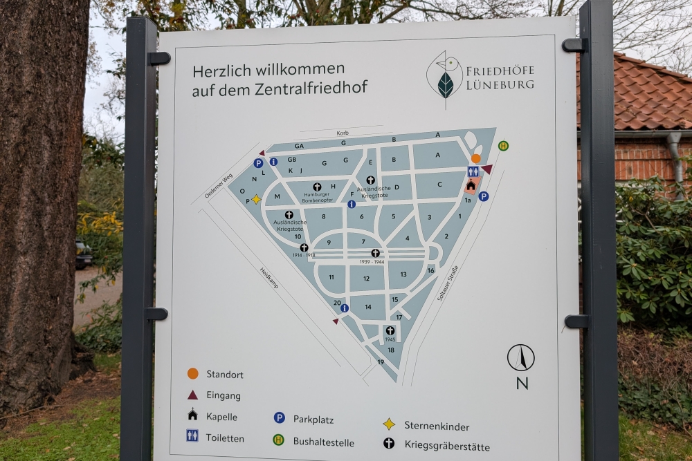 Graven Krijgsgevangenen Verschillende Nationaliteiten Zentralfriedhof Lüneburg #4