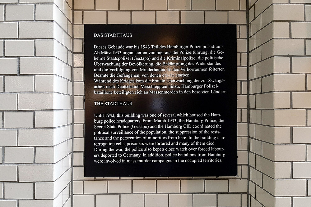 Stadthaus Herinneringscentrum Hamburg #5