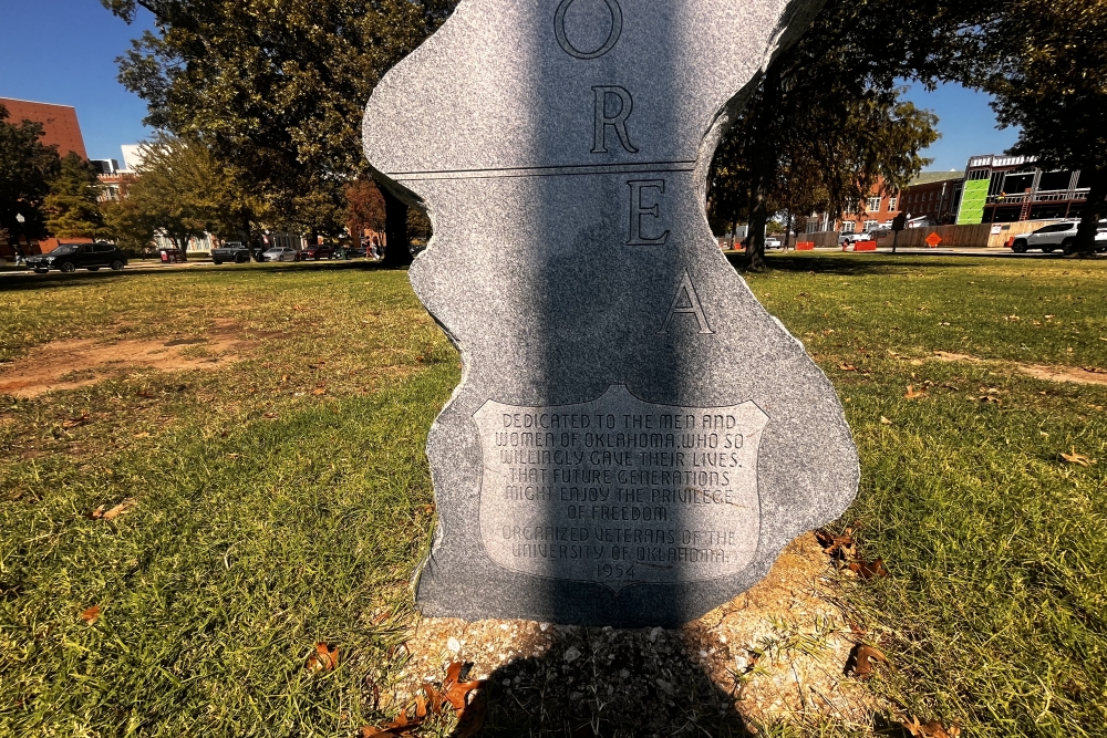Korea Oorlog Gedenkteken Oklahoma University