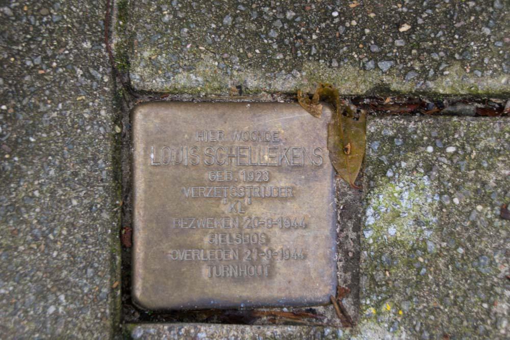 Stolperstein Resistance fighter Louis Schellekens Vosselaar #1