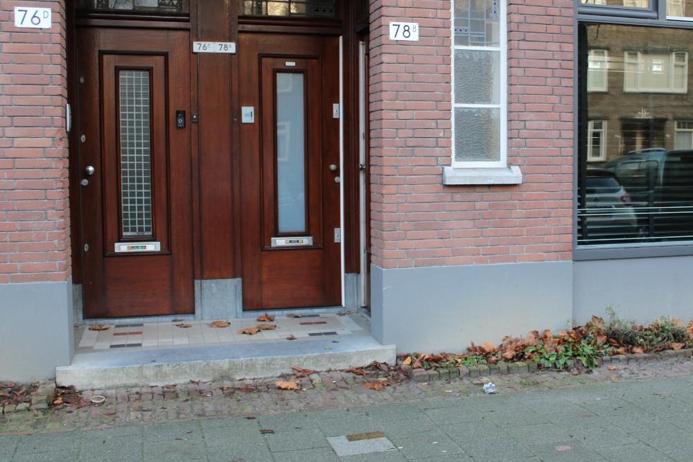 Stolpersteine Schepenstraat 78a #4