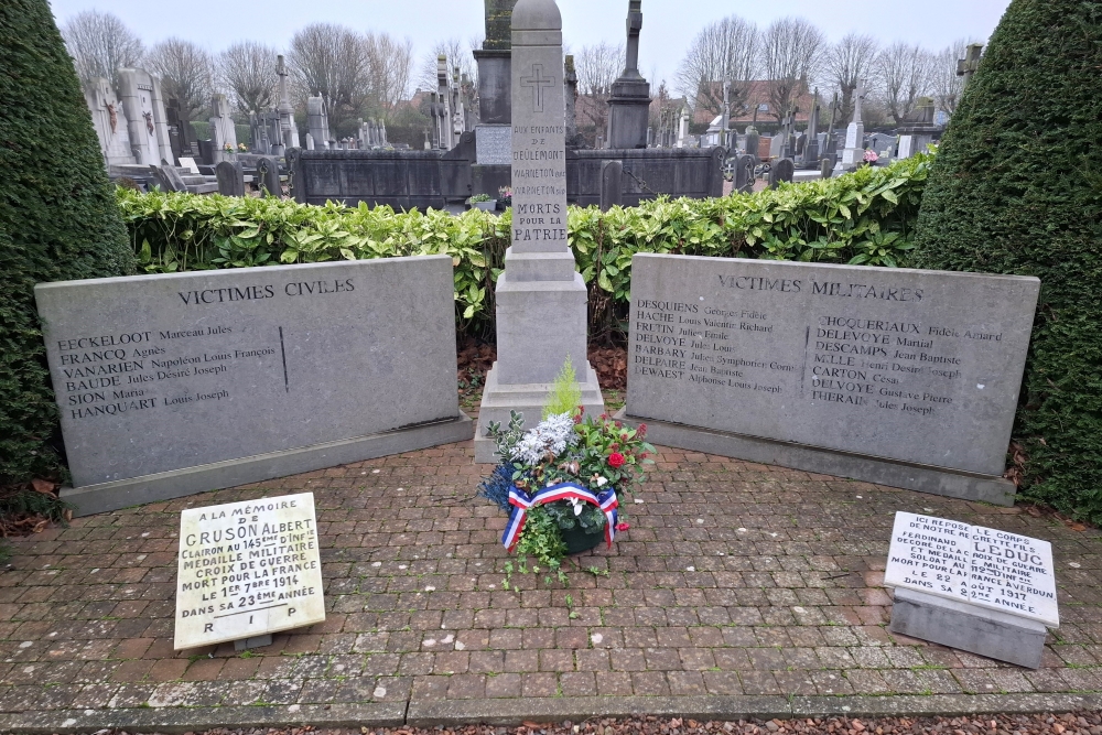 Oorlogsmonument Begraafplaats Deûlémont #2
