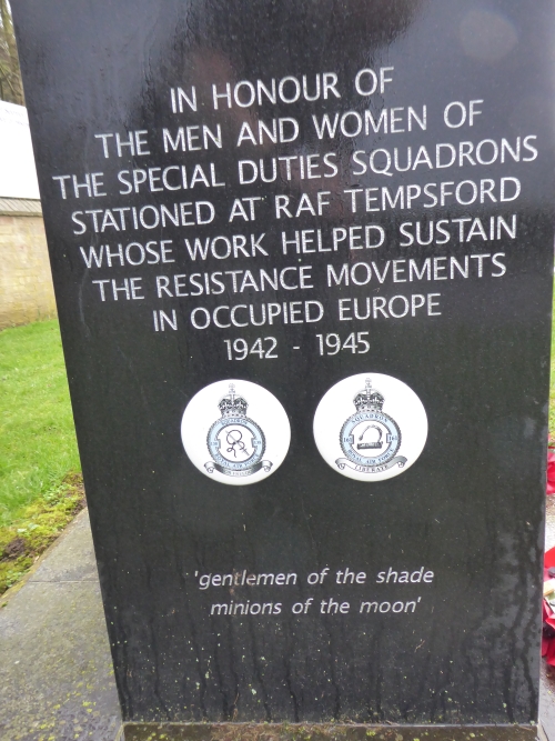 Memorial Female SOE Agents & Special Duties Squadrons Tempsford #2