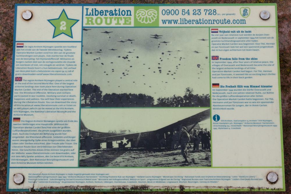 Liberation Route Marker 002: Freedom falls from the skies #2