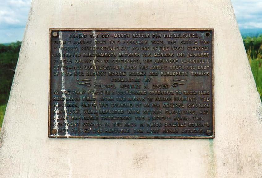 Edson's Ridge - Bloody Ridge Monument #2