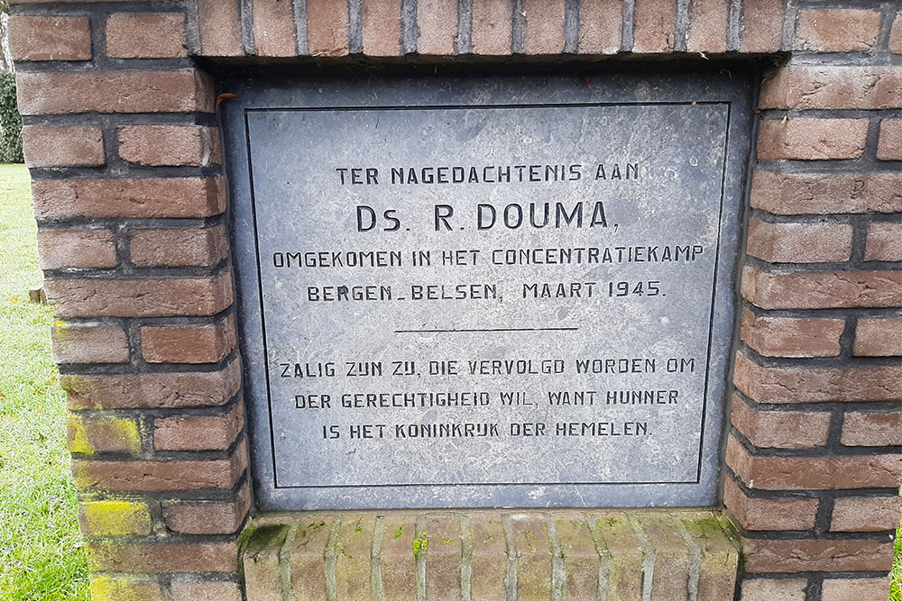 Remembrance Stone Ds. Rinze Douma
