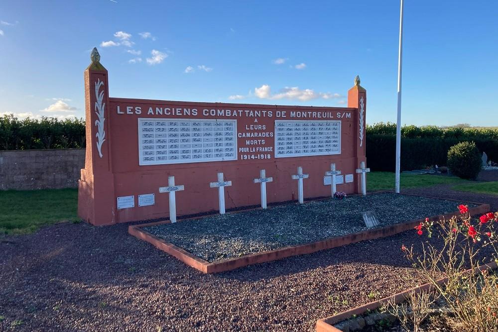 Oorlogsmonument Begraafplaats Montreuil-sur-Mer