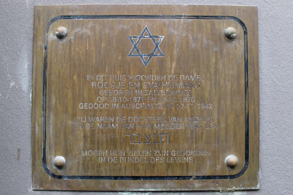 Memorial Eva and Roosje (Rozetta) Hijmans