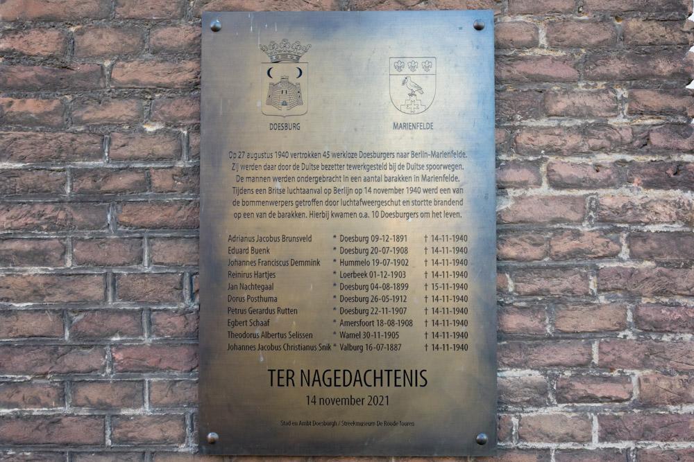 Memorial Deceased Doesburgers in Berlin-Marienfelde #1
