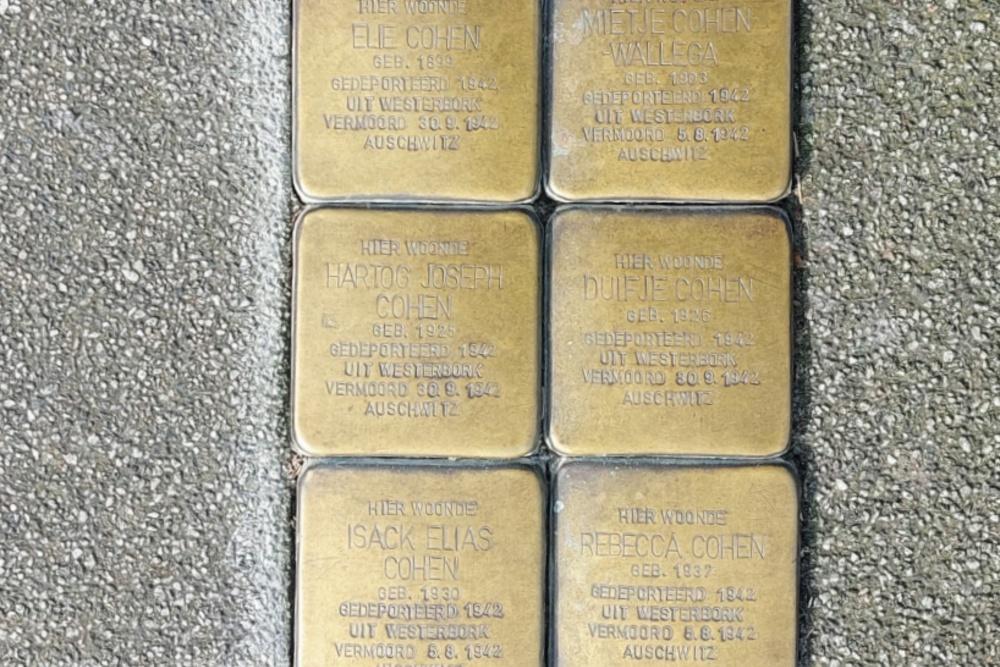 Stolpersteine (locatie voormalige woning) Prins Hendrikkade 85a  Rotterdam #1