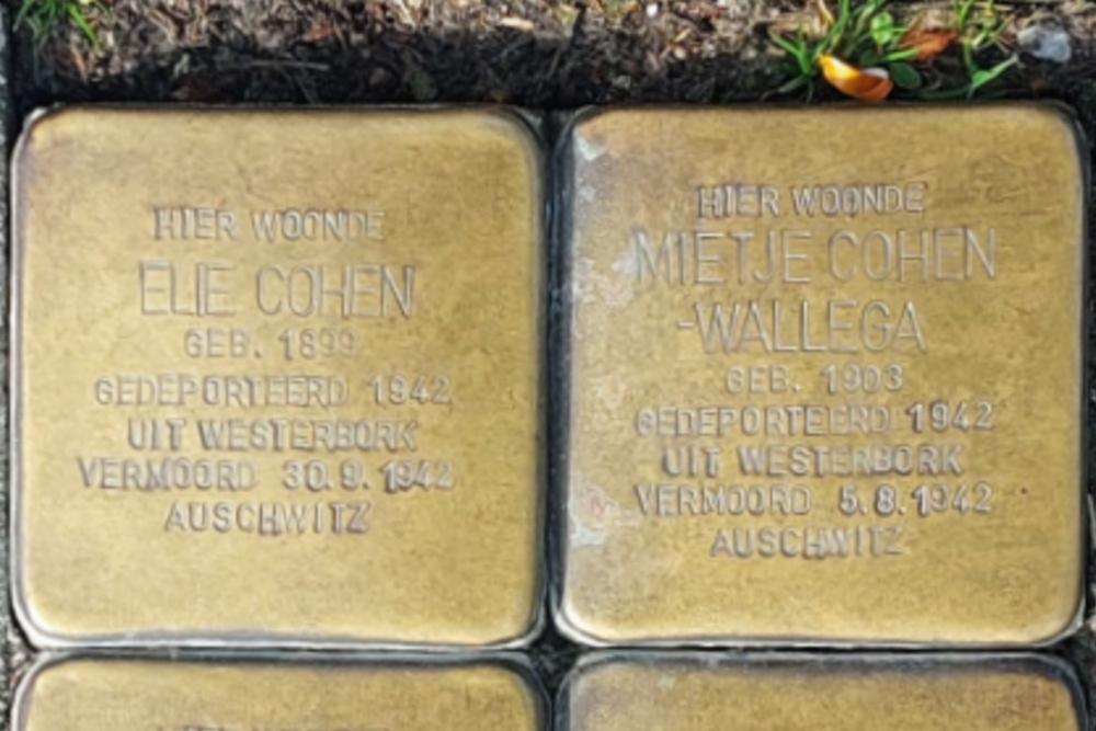 Stolpersteine (locatie voormalige woning) Prins Hendrikkade 85a  Rotterdam #2