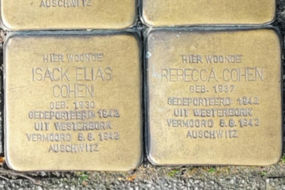 Stolpersteine (locatie voormalige woning) Prins Hendrikkade 85a  Rotterdam #4