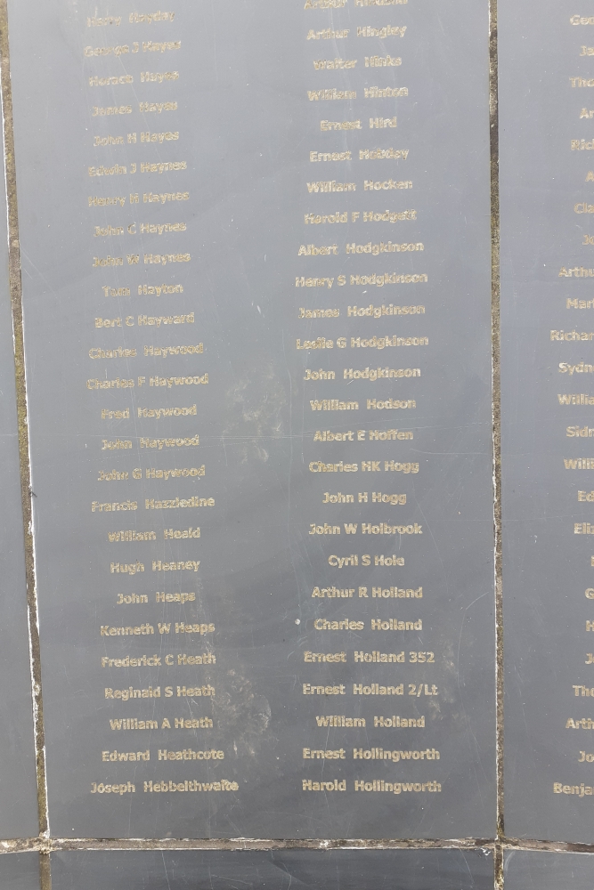 The Great War Roll of Honour Nottingham War Memorial Gardens #3