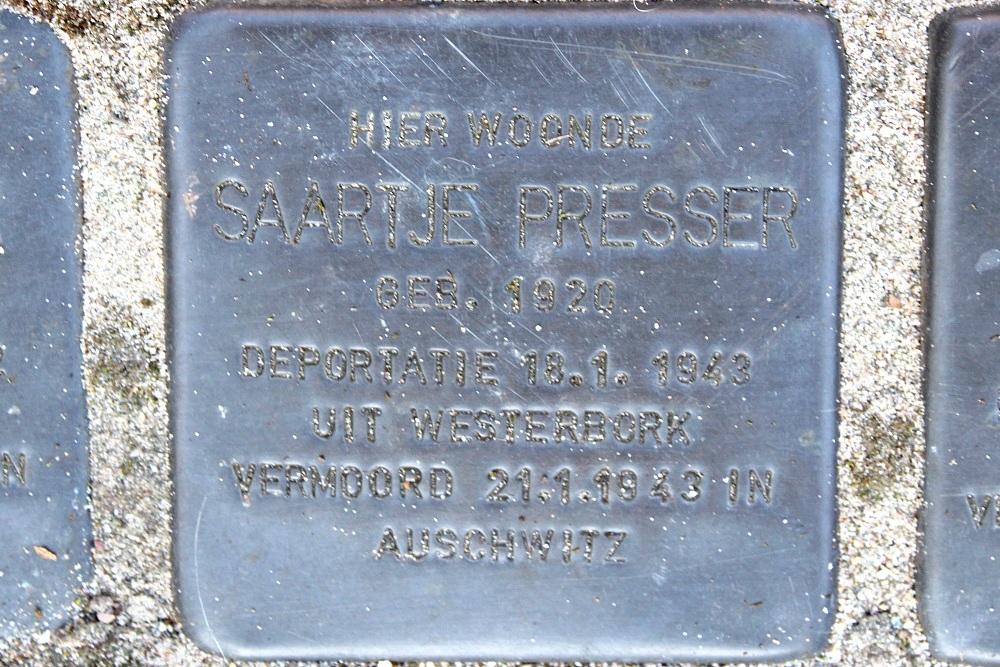 Stolpersteine Middenstraat 93 #5