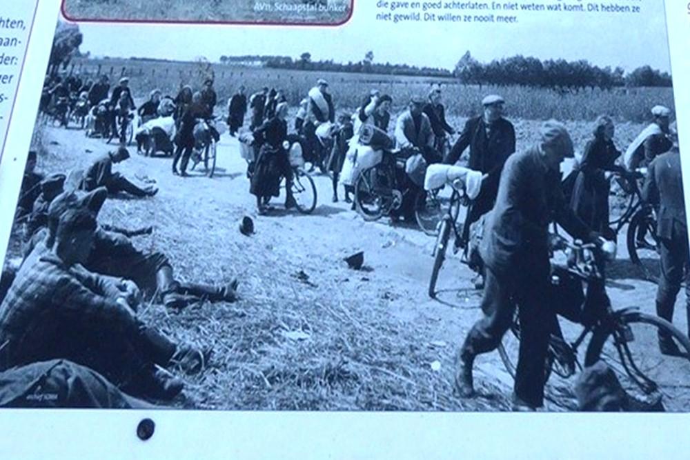 Halve Maanroute – information board 4, Battle of Gijzenzele #5