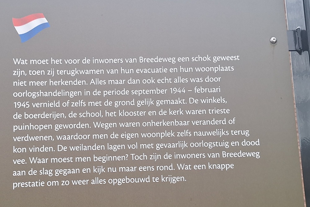 Historical Panel September 1944: Evacuation of Breedeweg Groesbeek #3