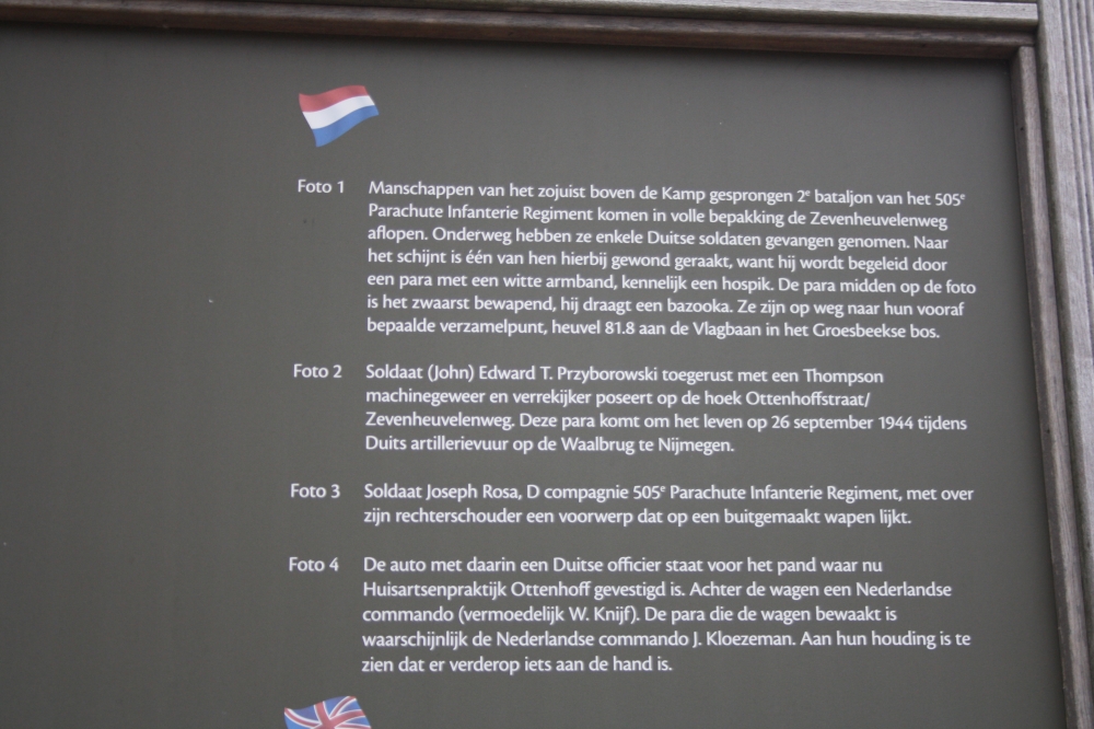 Historical Panel September 1944: Zevenheuvelenweg #6