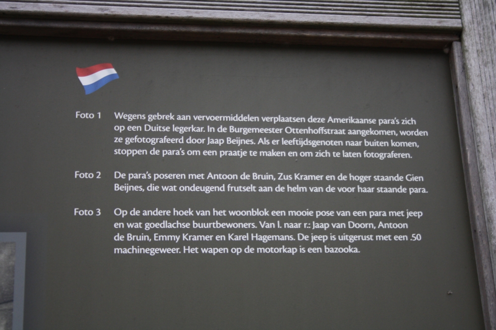 Historisch Paneel September 1944: Burgemeester Ottenhoffstraat #5