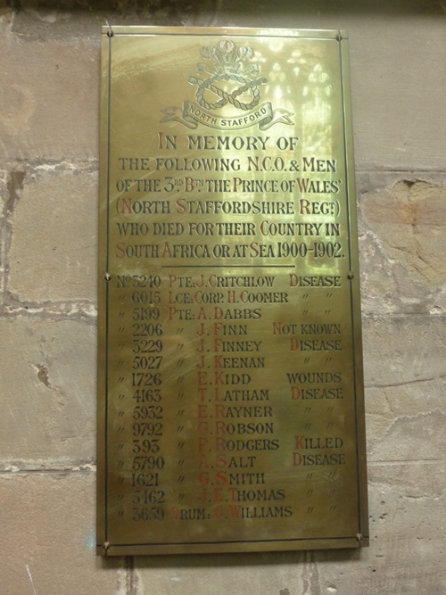 Boer War Memorial 3rd Battalion The Prince of Wales' #1