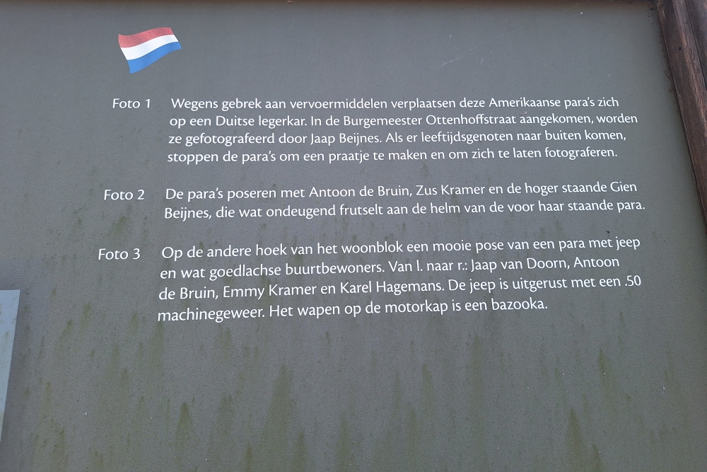 Historisch Paneel September 1944: Bosstraat #7