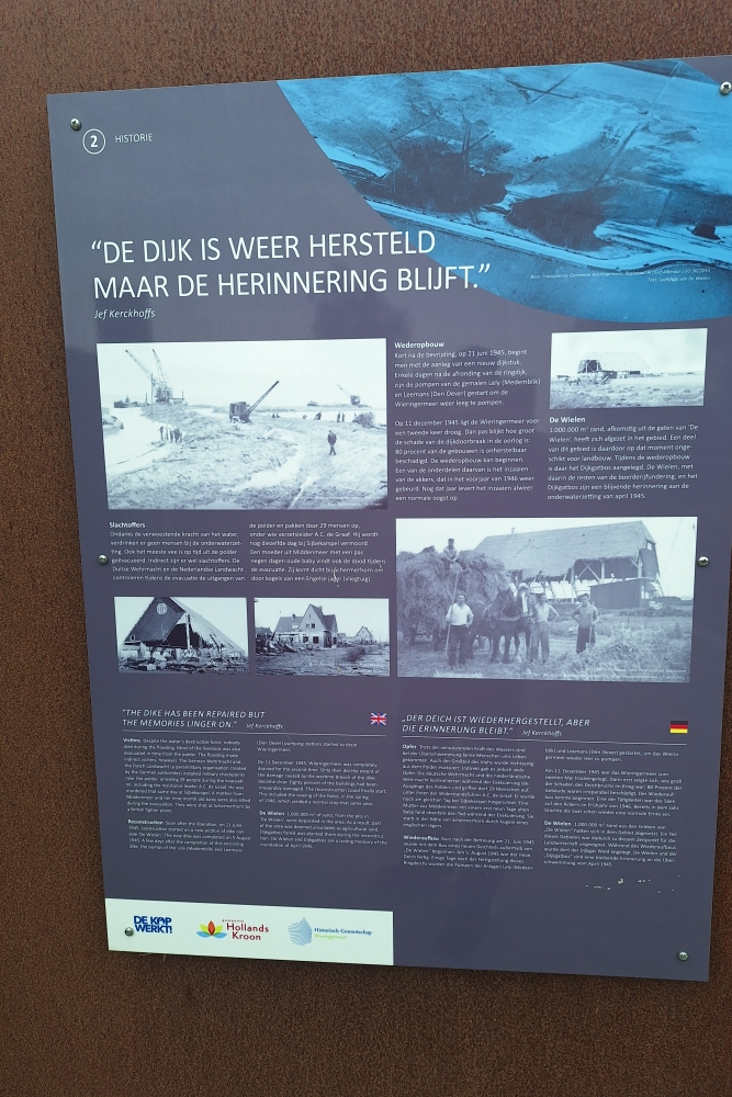 Dike Restoration monument #3