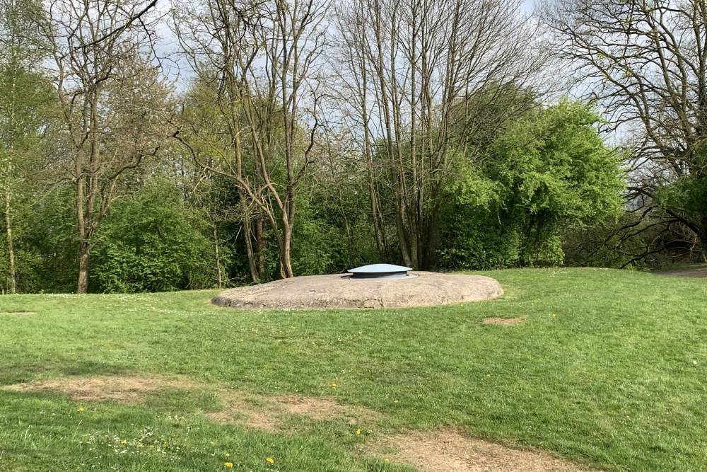 Koepel met 75 mm kanon fort Barchon #4