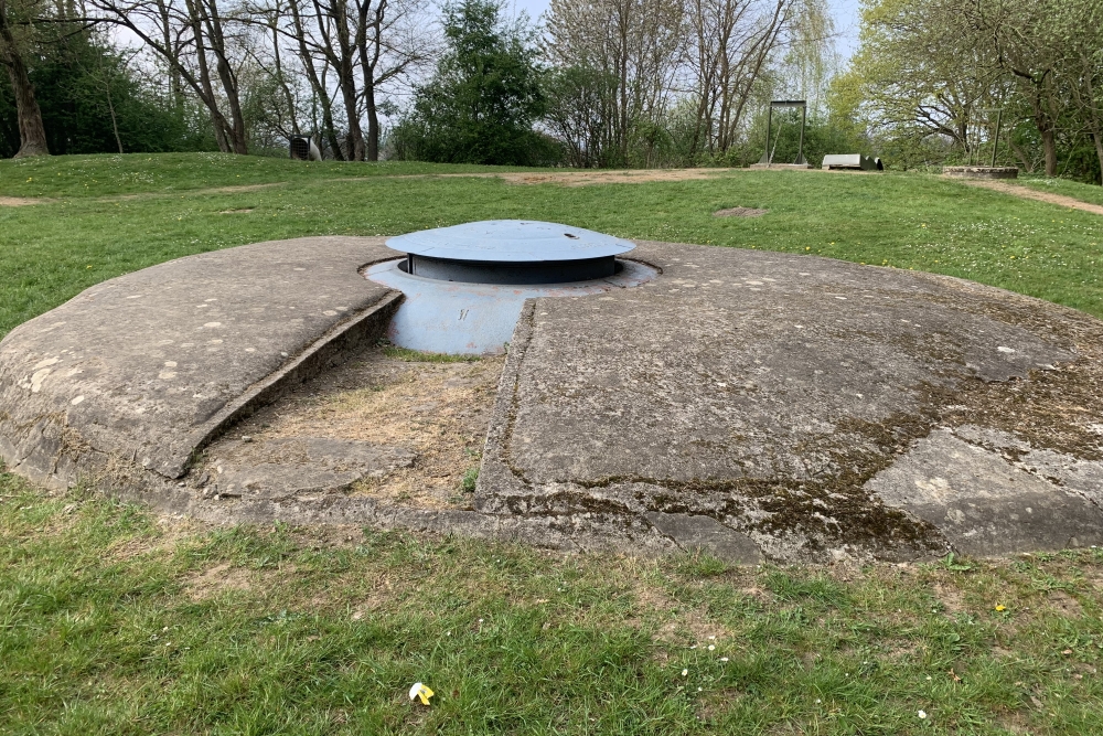 Koepel met 75 mm kanon fort Barchon #2