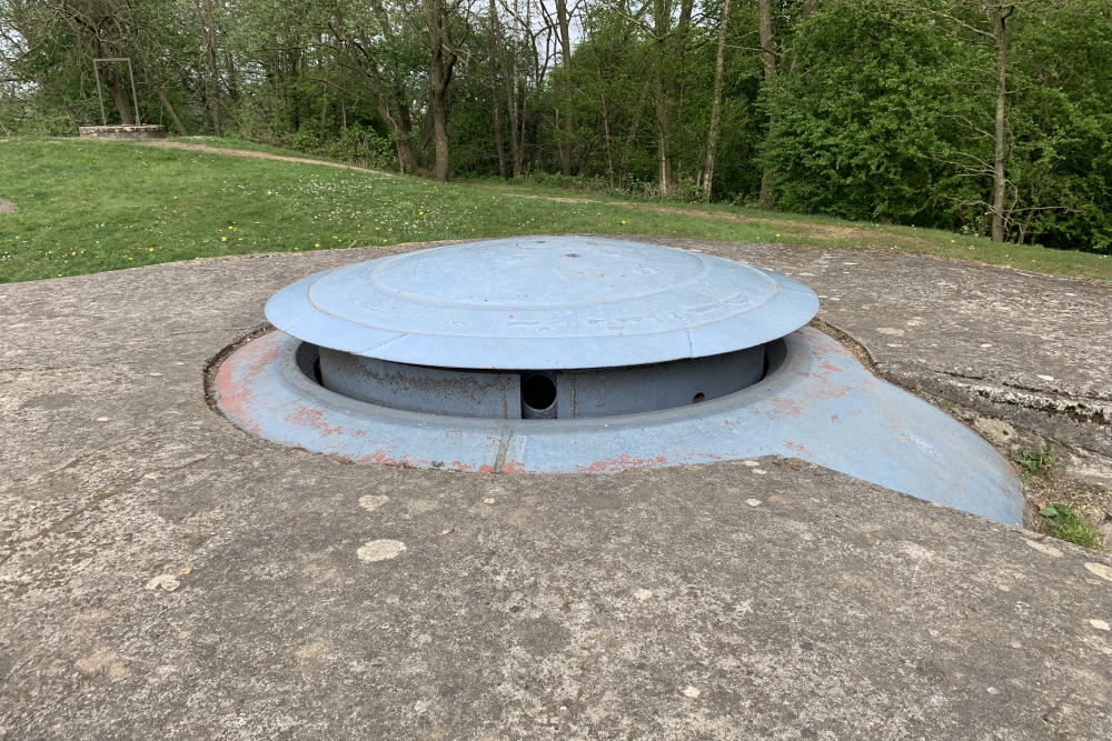 Koepel met 75 mm kanon fort Barchon #3
