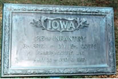 Positie-aanduiding Scherpschutterslinie 26th Iowa Infantry (Union)